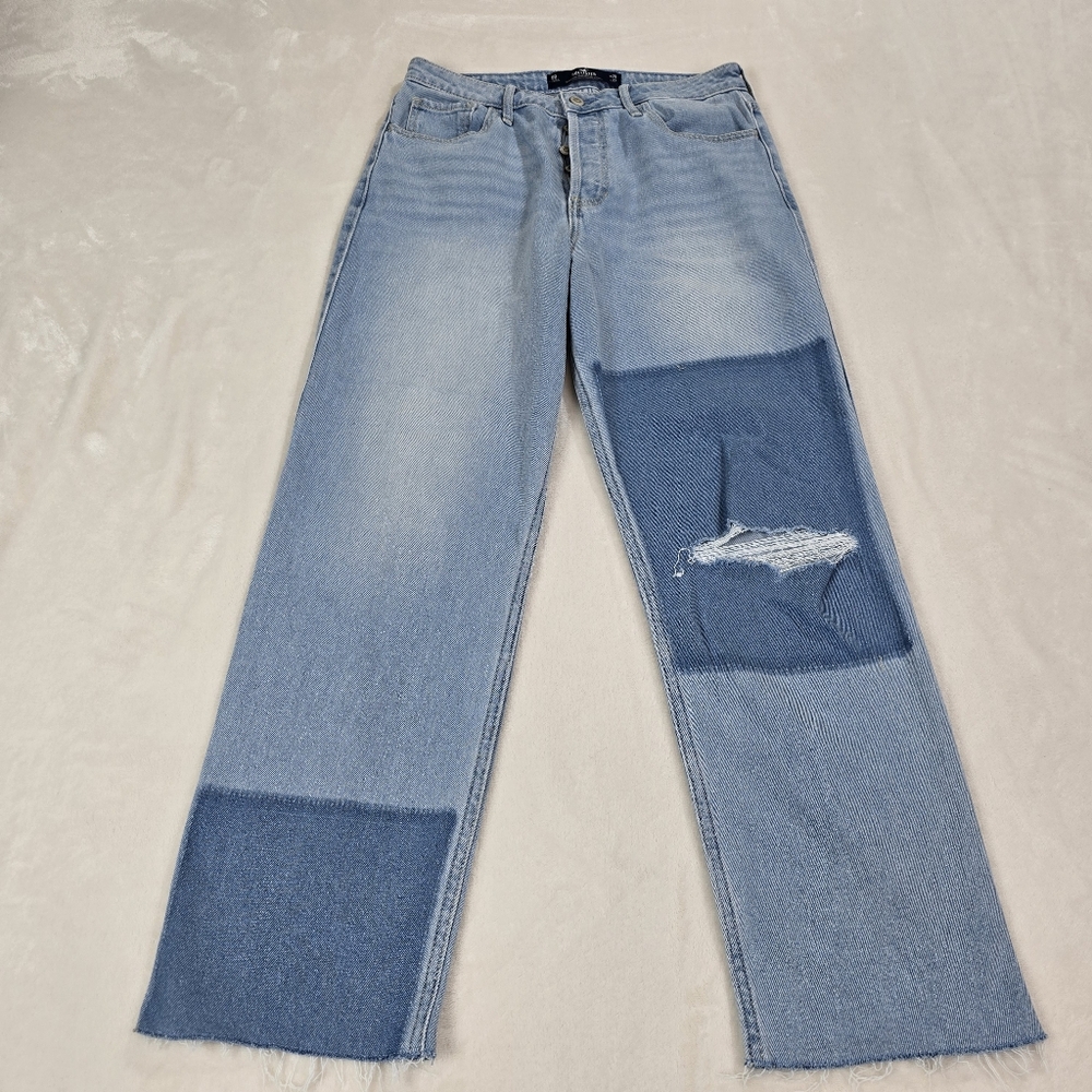 Hollister Jeans Womens Light Wash Ultra High Rise Vintage Straight W29